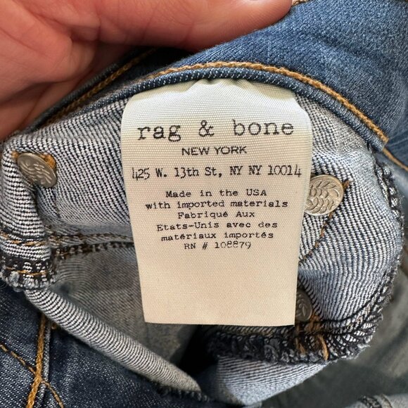 👖Rag & Bone Jeans - Size 25 / Ankle / Skinny / Rae Wash - Picture 9 of 12